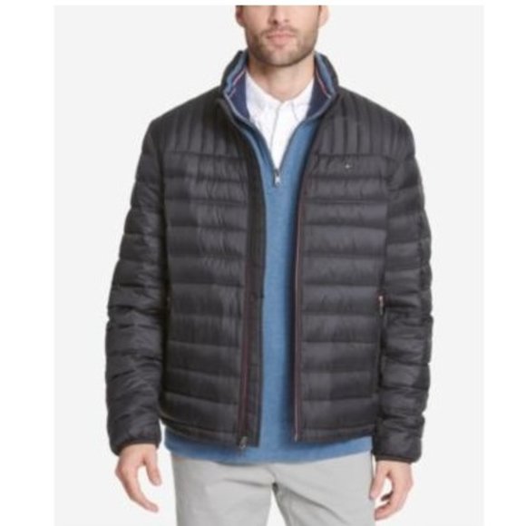 NWT DEFECT Tommy Hilfiger Men's Packable Lightweight Puffer Size M $195 4C606 - Picture 1 of 4